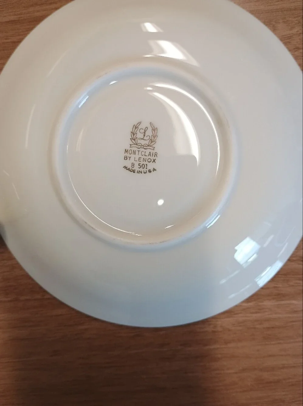 6 Elegant Lenox Montclair Porcelain Cup and Saucer Set with Platinum Trim